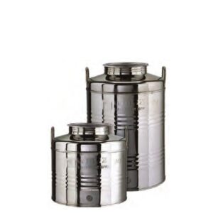 Bidone Inox Lt. 50 Minox B/Larg+Pred.Alimentari  7405207