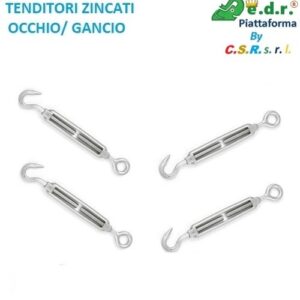 Tenditori Zincati Occhio/Gancio 8 Mm 
Offerta 4 Pz + 1 Omaggio  Ktog8