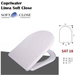 Copriwater Sedile Wc Soft Close Termoindurente.