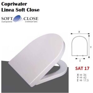 Copriwater Sedile Wc Soft Close Termoindurente.