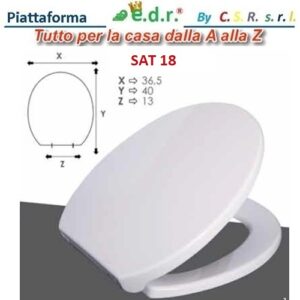 Copriwater Sedile Wc Soft Close Termoindurente.