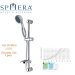 Saliscendi Cromato con doccia multifunzione Sainato Cromo Completo di Postasapone.