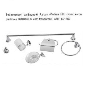 Set Accessori 6 Pz Cromo  591860