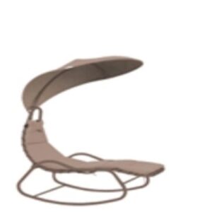 Dondolo Swing "Dream" Cm. 160X80X195H  Tubo In Ferro Diam. Mm. 38 - Top Cover Tube Diam. Mm. 22 Polyester  Cushion Cm. 7  Jn-020