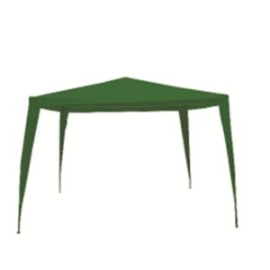 Gazebo "Wan" Mt. 3X3 Altea Mt. 2,5 Tubi In Ferro Diam. Mm. 18 - 24 Telo Di Copertura In Polietilene 100 Gr. / Mq Verde  Ju-005