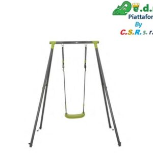 Set Singola Altalena  Cm. 150X140X180H ( Tute 3 - 12 ) Gambe Tubo Mm. 45  Xn-015